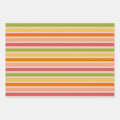 Rainbow Sherbet  gestreept Inpakpapier Vel (Voorkant 2)