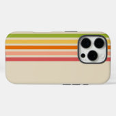 Rainbow Sherbet Retro Gestreept Case-Mate iPhone Case (Achterkant (horizontaal))