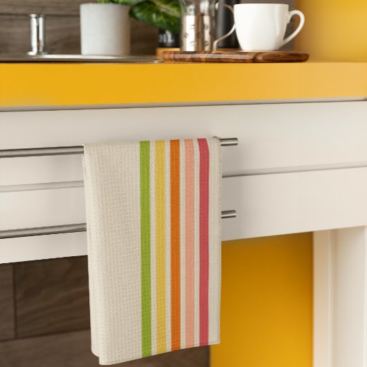 Rainbow Sherbet -Striped Theedoek