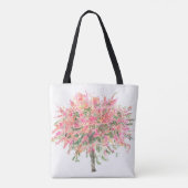 Rainbow Shower Tree - Roze en Geel Draagtas (Achterkant)