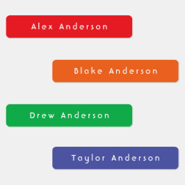 Rainbow Skinny Waterbestendige kleefetiketten van  Labels