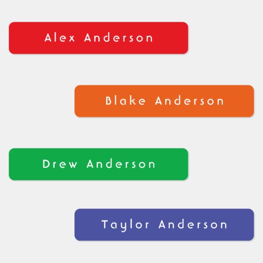 Rainbow Skinny Waterbestendige kleefetiketten van  Labels (Groep)