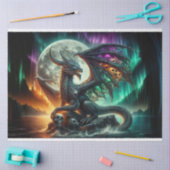 Rainbow Skull Dragon Tissuepapier (Craft)