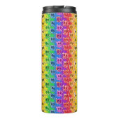 Rainbow Skulls Gay Pride Flag Colors Thermosbeker (Achterkant)