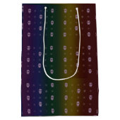 Rainbow Skulls Gift Bag Medium Cadeauzakje (Achterkant)