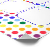 Rainbow Sky Baby shower raadt het Poster Vervaldat (Hoek)