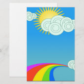 RAINBOW SKY BRIEFPAPIER (Voorkant / Achterkant)