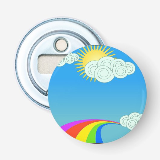 RAINBOW SKY BUTTON FLESOPENER (Voorkant)