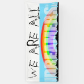 Rainbow Skyline Daca Dreamers 2 bannière (Vertical)