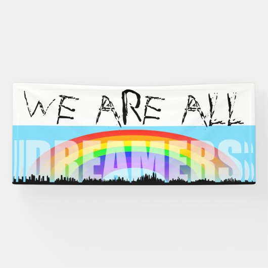 Rainbow Skyline Daca Dreamers 2 bannière (Horizontal)