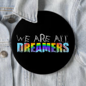 Rainbow Skyline Daca Dreamweaver Black Button (In situ)