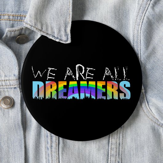 Rainbow Skyline Daca Dreamweaver Black Button (In situ)