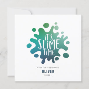 Rainbow slibparty-uitnodiging