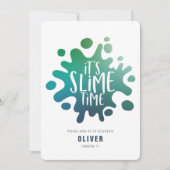 Rainbow slibparty-uitnodiging (Voorkant)