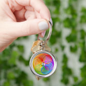 Rainbow Slinky Ring Sleutelhanger (Hand)