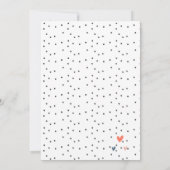 Rainbow Sloth Invitation de fête d'anniversaire (Dos)