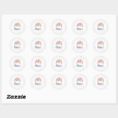 Rainbow Sloth Verjaardagsfeestje Stickers (Vel)