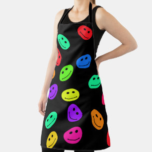 Rainbow Smile Faces Schort