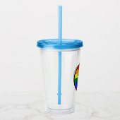 Rainbow Smiley Face Acryl Drinkbeker (Rechts)