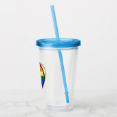 Rainbow Smiley Face Acryl Drinkbeker (Links)