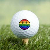 Rainbow Smiley Face Golfballen (Insitu Shirt)