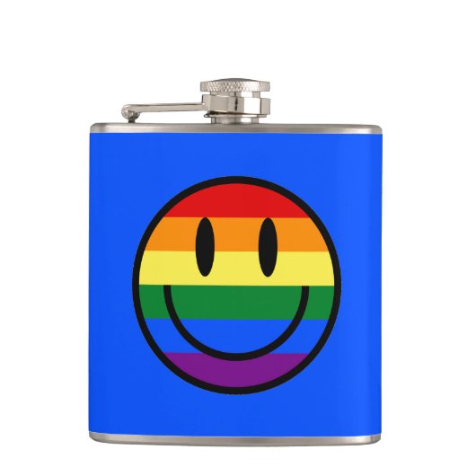 Rainbow Smiley Face Heupfles (Voorkant)