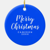 Rainbow Smiley Face Keramisch Ornament (Achterkant)