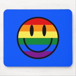 Rainbow Smiley Face Muismat