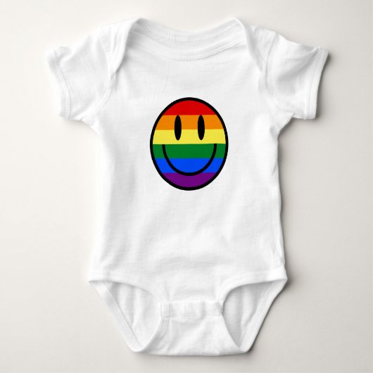 Rainbow Smiley Face Romper (Voorkant)