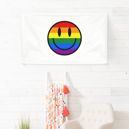 Rainbow Smiley Face Spandoek (Insitu)