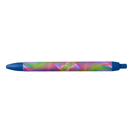 Rainbow Smoke Abstract Zwarte Inkt Pen (Voorkant)