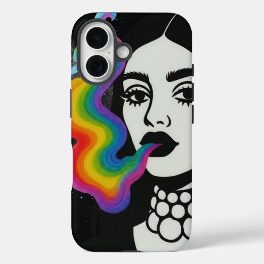 Rainbow smoke phone case (Achterkant)