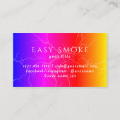 Rainbow Smoke Shop Vape Carte de visite (Dos)