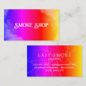 Rainbow Smoke Shop Vape Carte de visite (Devant / Derrière)