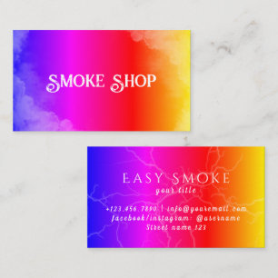 Rainbow Smoke Shop Vape Carte de visite