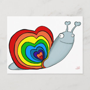 RAINBOW SNAIL AVAL BRIEFKAART