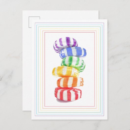 RAINBOW SNOEP BRIEFKAART (Voorkant / Achterkant)