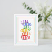 RAINBOW SNOEP BRIEFKAART (Staand voorkant)