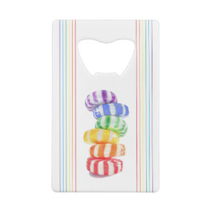RAINBOW SNOEP Credit Kaart Bottle Open Kredietkaart Flessenopener