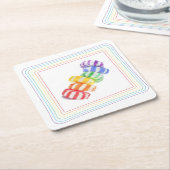 RAINBOW SNOEP Diamond Paper Onderzetters (Schuin)