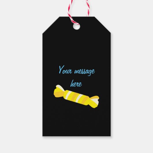 Rainbow Snoep Flavourdige Gumball Party Personated Cadeaulabel (Voorkant)