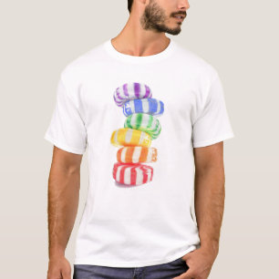 RAINBOW SNOEP Mannen Basic T Shirt