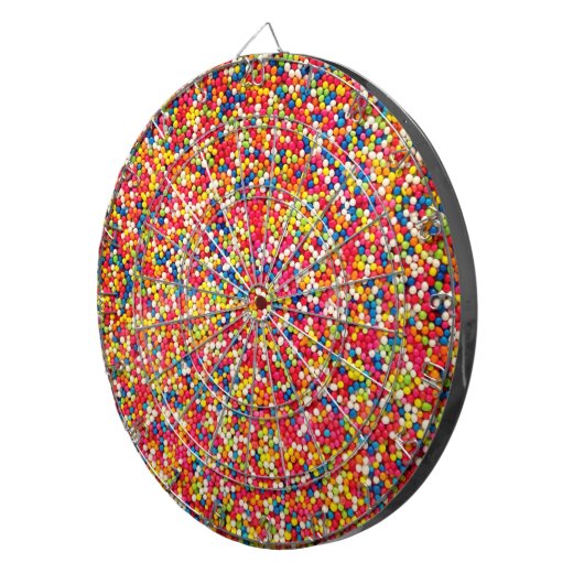Rainbow Snoep Sprinkle Pattern Dartbord (Voorkant Rechts)