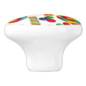 Rainbow Snoep Sweet Sugar Lollipops Home Decor Keramische Knop (Zijkant)