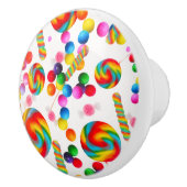 Rainbow Snoep Sweet Sugar Lollipops Home Decor Keramische Knop (Rechts)