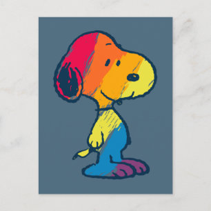 Rainbow Snoopy Briefkaart