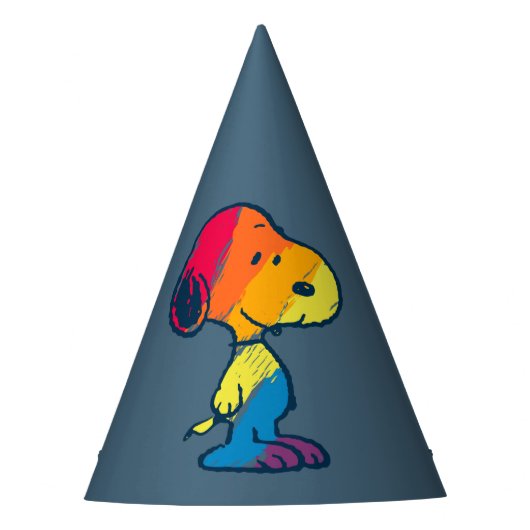 Rainbow Snoopy Feesthoedjes (Voorkant)