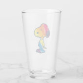 Rainbow Snoopy Glas (Achterkant)
