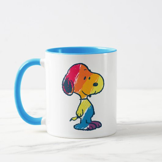 Rainbow Snoopy Mok (Links)