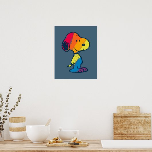 Rainbow Snoopy Poster (Keuken)